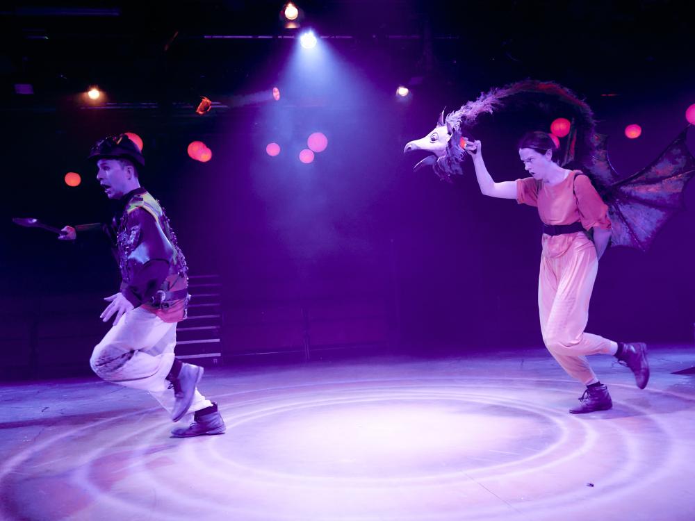 Tin Man is chased by one of the Witch's Winkies.