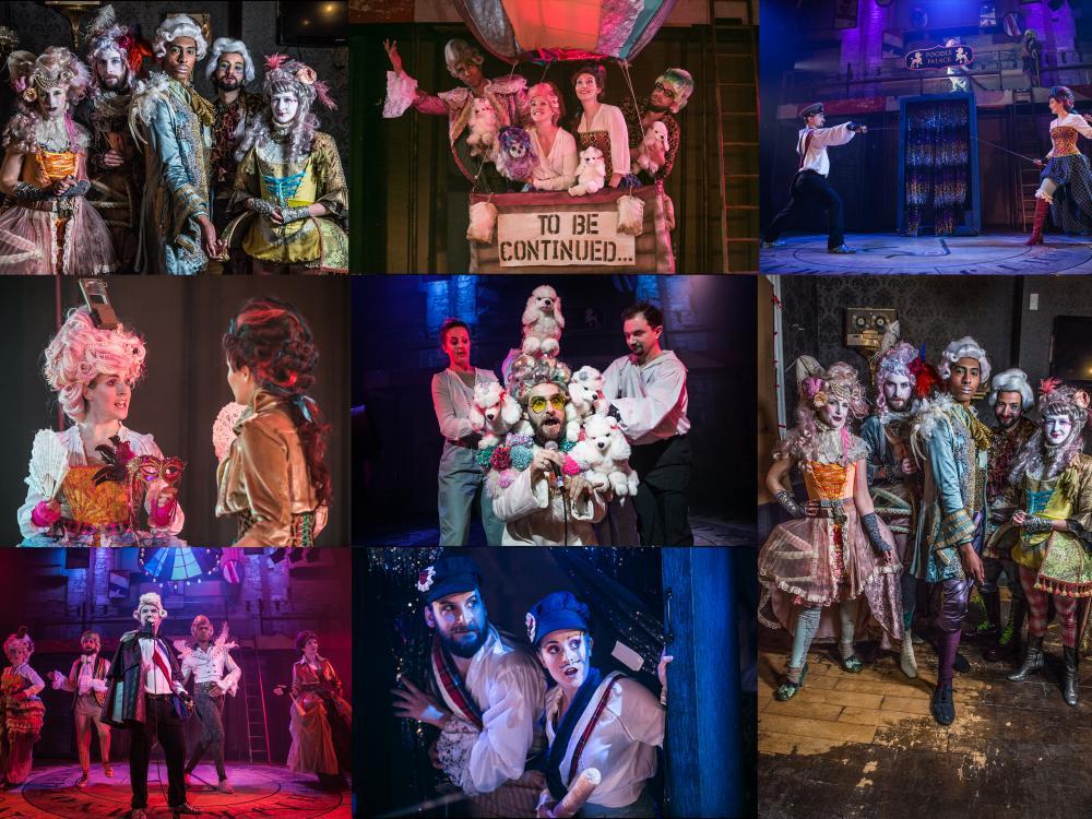 A selection of photos from the show, full of swashbuckling colour, humour and lots of poodles